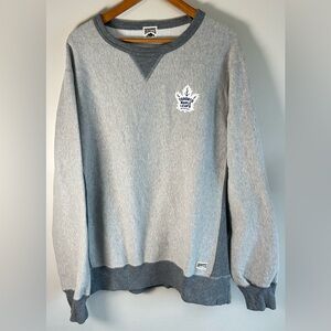 Roots X Toronto Maple Leafs Collaboration Men’s Crew Neck Sweater Size XXL EUC